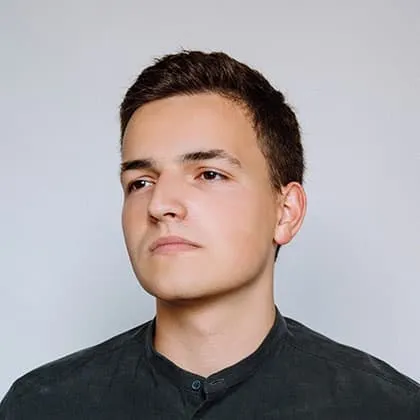portrait of a male student for testimonial section